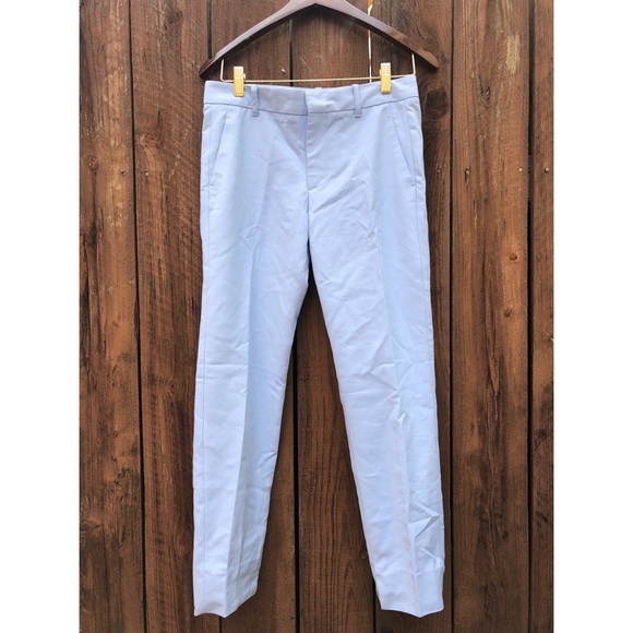 light blue ankle pants